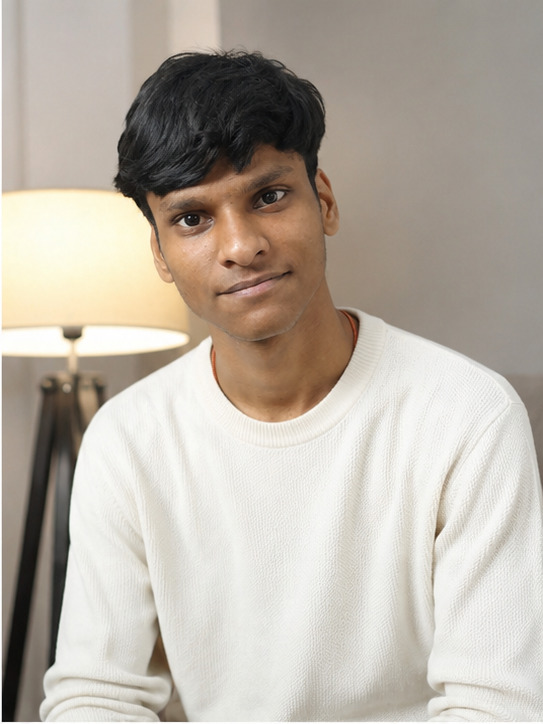 Yuvraj Verma, founder of ScaleSpark — portrait in cream sweater